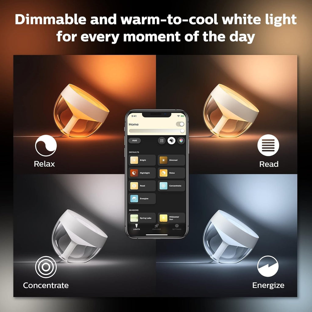 Philips Hue Iris Smart Table Lamp, Gold - White and Color Ambiance LED Color-Changing Light - 1 Pack - Control with Hue App - Compatible…