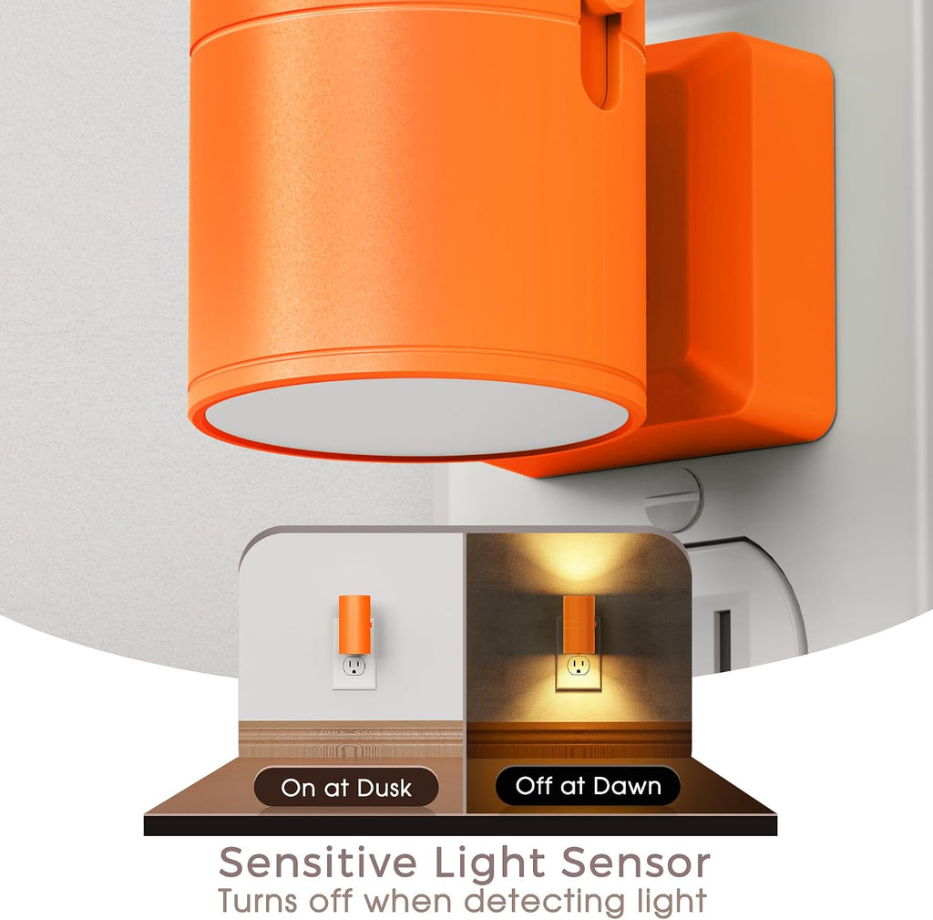 Briignite Night Lights Plug into Wall, Modern LED Night Light Plug in, Dusk to Dawn Sensor, Soft White 3000K, 0-100LM Adjustable…