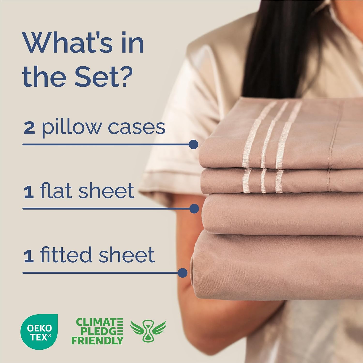 King Size 4 Piece Sheet Set - Comfy Breathable & Cooling Sheets - Hotel Luxury Bed Sheets for Women & Men - Deep Pockets, Easy-Fit, Extra…