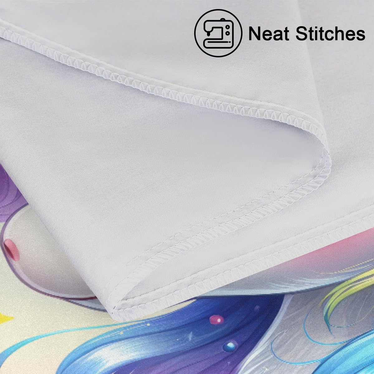 Unicorn Rainbow Animal Satin Silk Pillowcase for Hair and Skin Pillow Cases King Size Soft Silk Pillow Case with Envelope Closure Print…