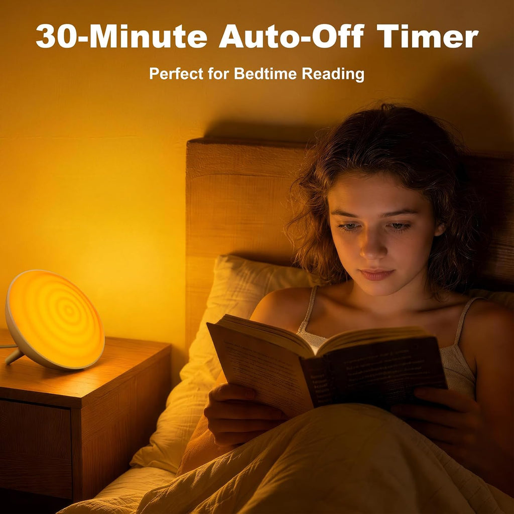 BOHON Red Light Night Light with Timer, 3 Color Modes 10 Brightness Dimmer Red Light Reading Light, 660nm Red Night Lights for Sleep…
