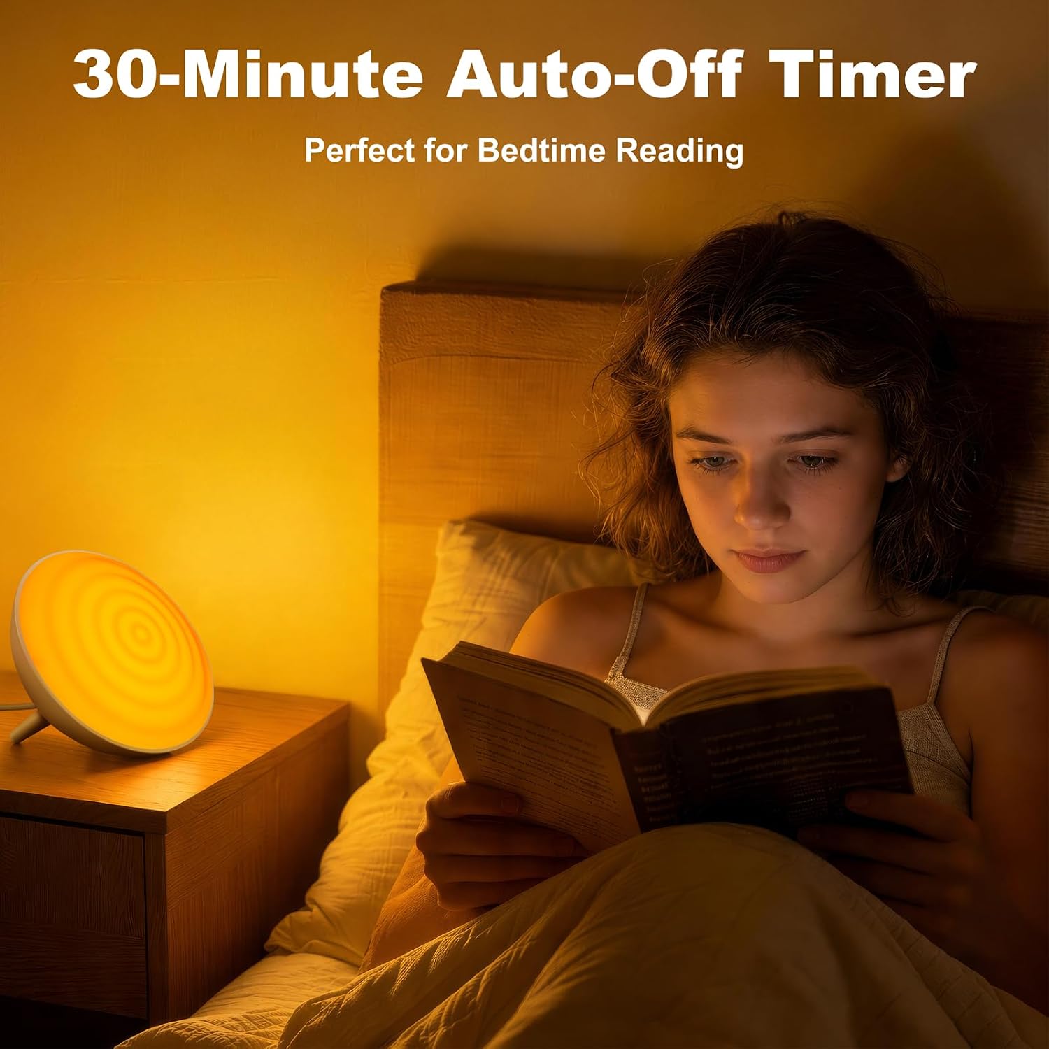 BOHON Red Light Night Light with Timer, 3 Color Modes 10 Brightness Dimmer Red Light Reading Light, 660nm Red Night Lights for Sleep…