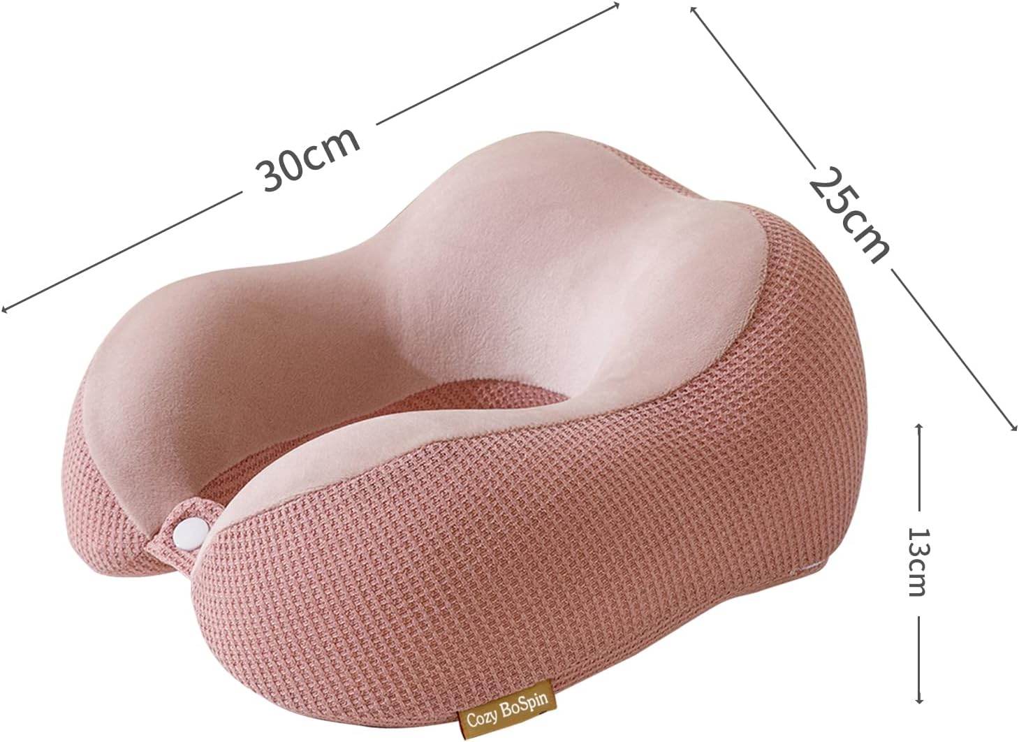 Cozy BoSpin Travel Pillow - Neck Pillow for Traveling, Memory Foam Portable Support Pillow, Comfortable and Lightweight Quick Pack for Campi…
