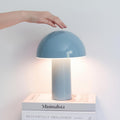 Brightech Celia Small Lamp – 10" Touch-Controlled Mushroom Table Lamp, Cordless & Dimmable LED, Portable & Rechargeable Bedside Night Light…
