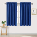 Dwcn Blackout Curtains Room Darkening Thermal Insulated Bedroom Curtains Window Curtain Panels, 52 x 45 inches Long, Set of 2 Classic Blue…