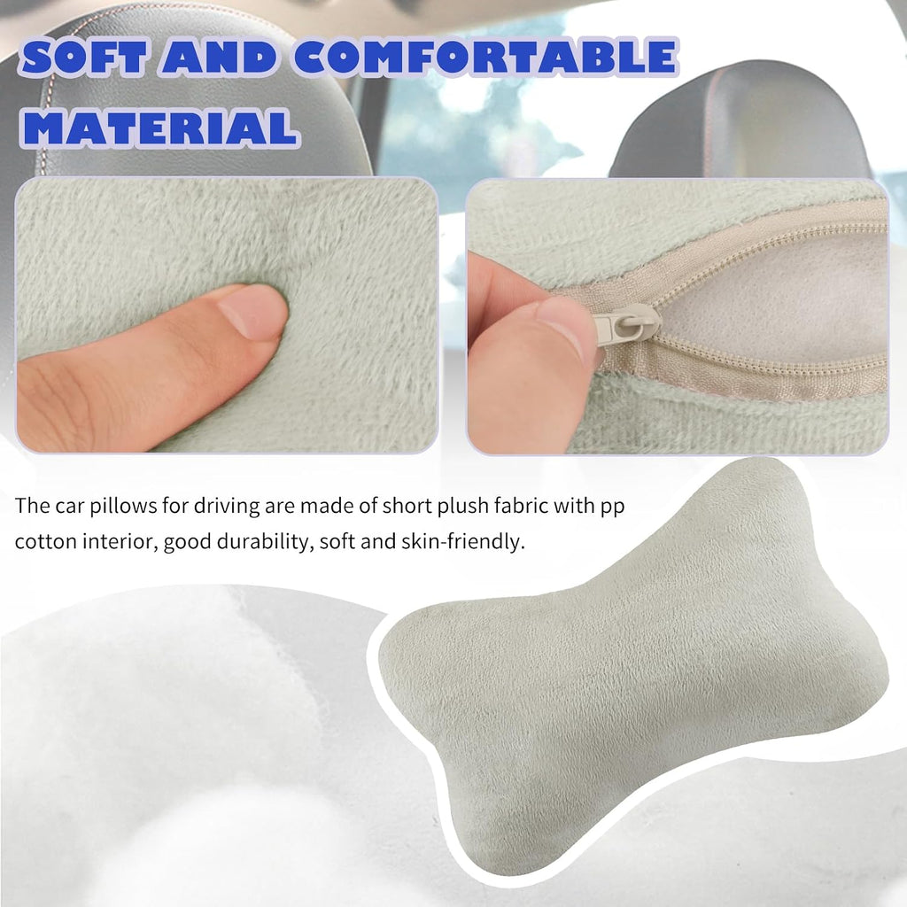 2PCS Car Headrest Pillow, Soft & Comfortable Car Neck Pillow for Driving Fatigue Relieve, All-Season Universal Cars Head Rest Pillows…
