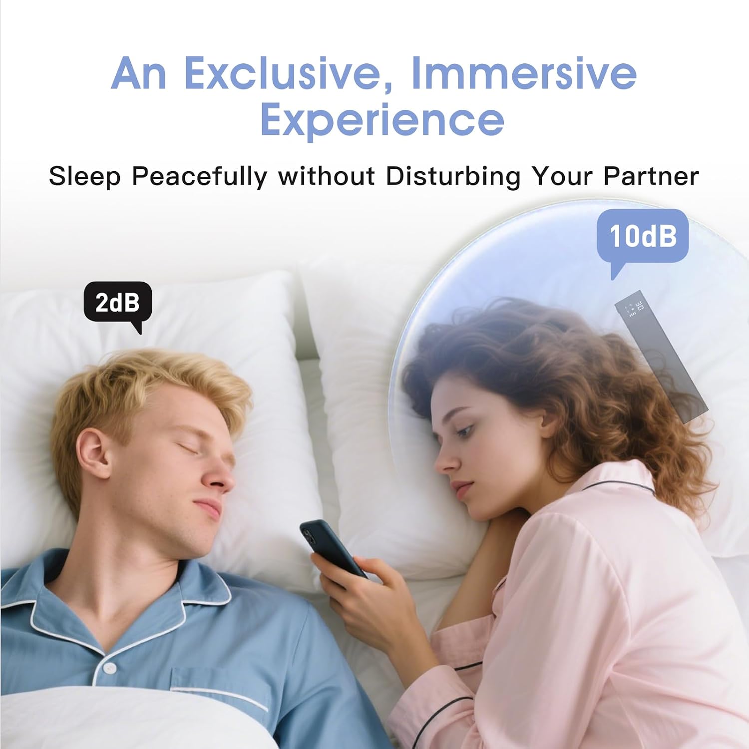 Under-Pillow Bone Conduction Sleep Speaker for Sleeping - Bluetooth White Noise Sound Machine with Display, 36 Sleep Sounds, Timer & TF…