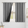 Gment 100% Blackout Curtains 48 Inches Long, Privacy RV Curtains for Small Camper Windows Thermal Insulated Room Darkening Rod Pocket and…