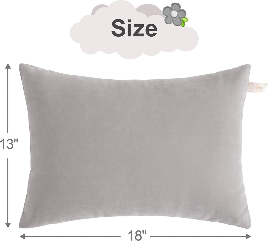 BEDSUM Toddler Pillows, 13x18 Ultra Soft Microfiber Travel Pillow for Sleeping - Small Pillows for Kids Daycare, Flight and Neck Support…