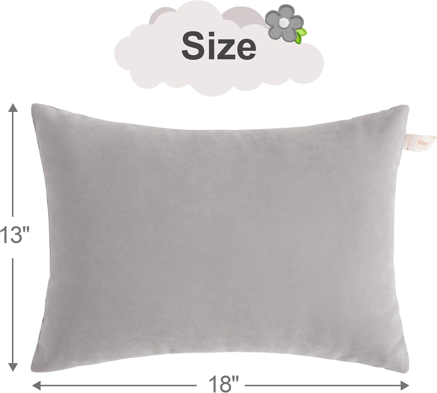 BEDSUM Toddler Pillows, 13x18 Ultra Soft Microfiber Travel Pillow for Sleeping - Small Pillows for Kids Daycare, Flight and Neck Support…