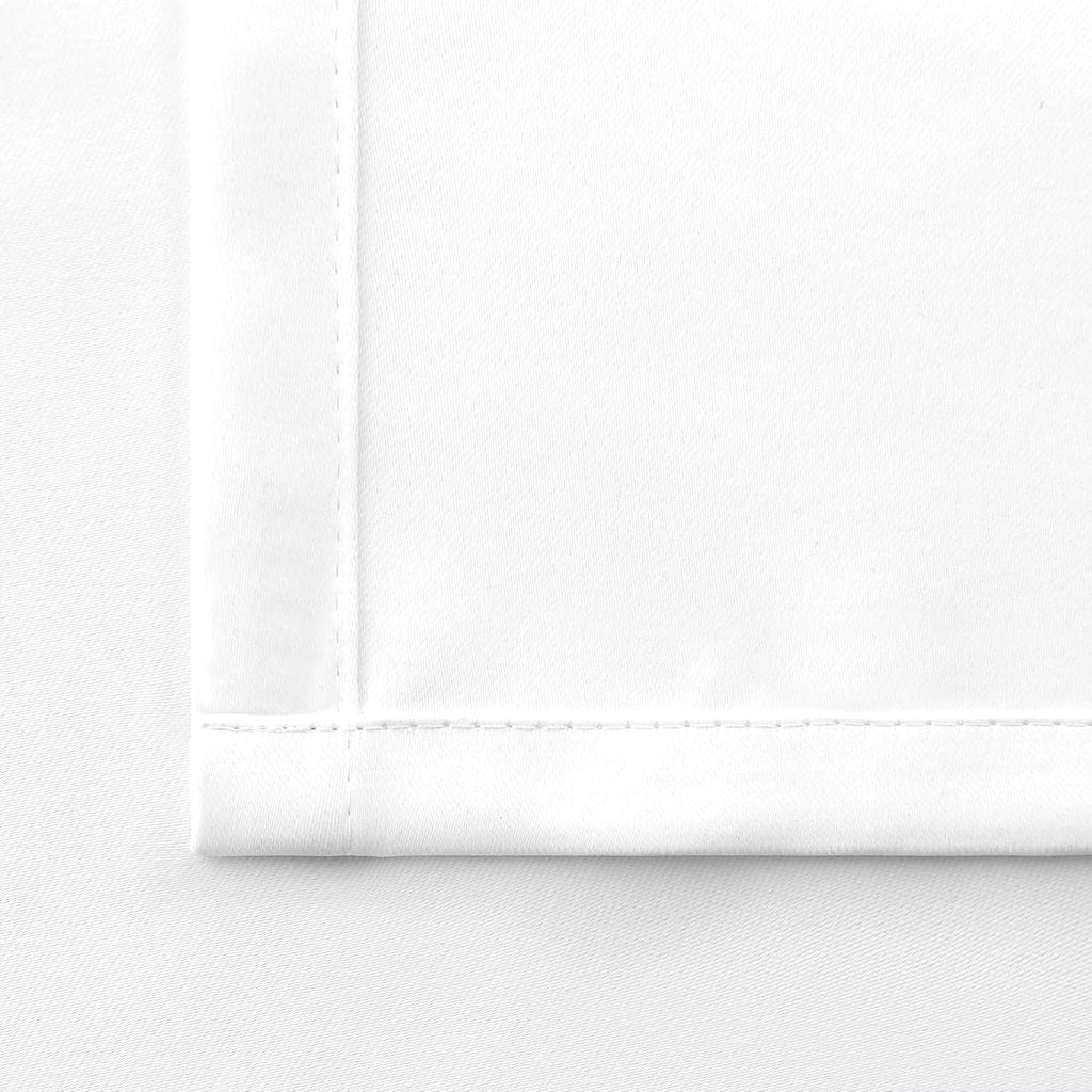 BGment Rod Pocket and Back Tab White Curtains for Bedroom - Thermal Insulated Room Darkening Curtains for Living Room, 2 Window Curtain Pan…