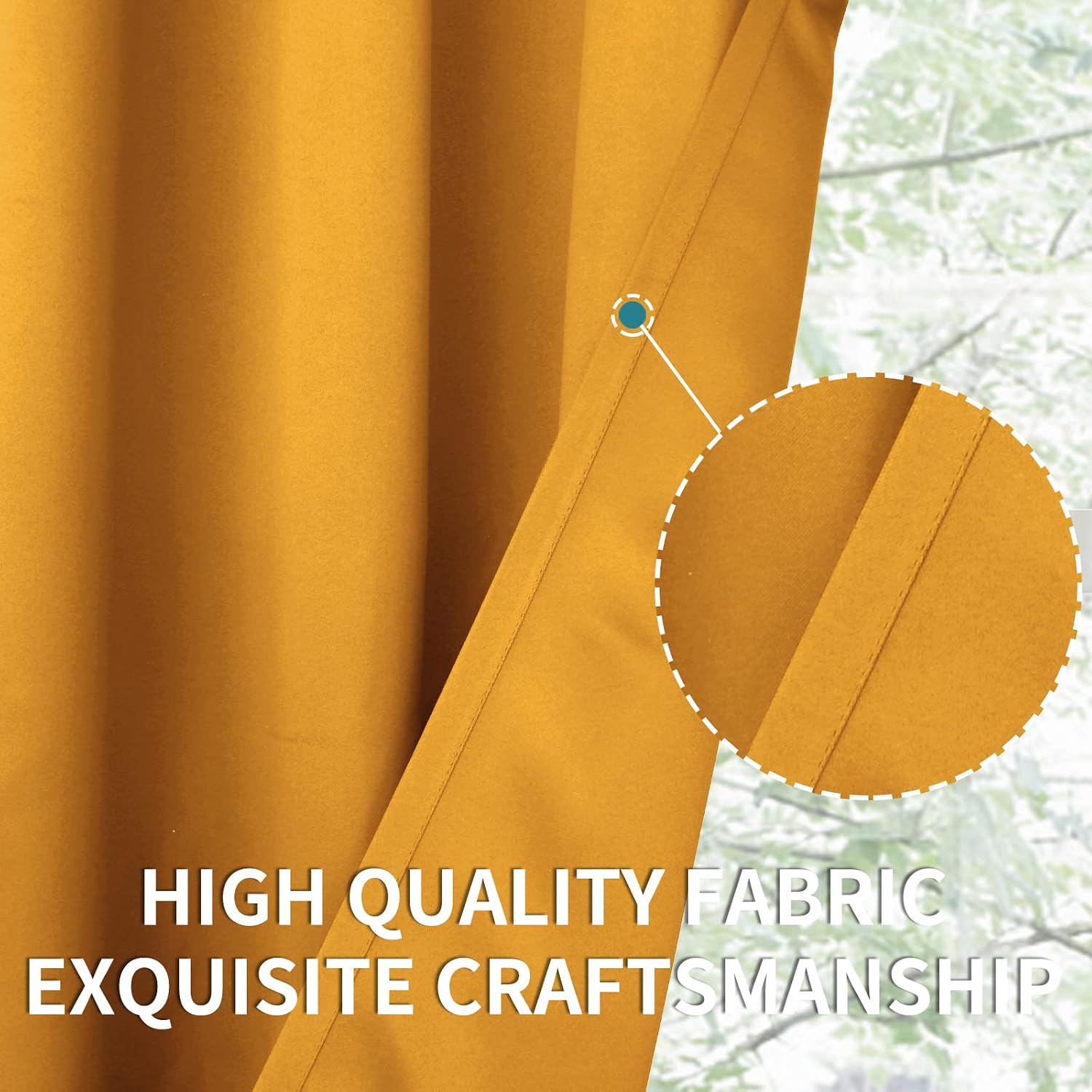 BGment Room Darkening Curtains 63 Inches Long - Grommet Thermal Insulated Drapes Window Treatment Curtains for Bedroom, 2 Panels, 42 x 63 I…