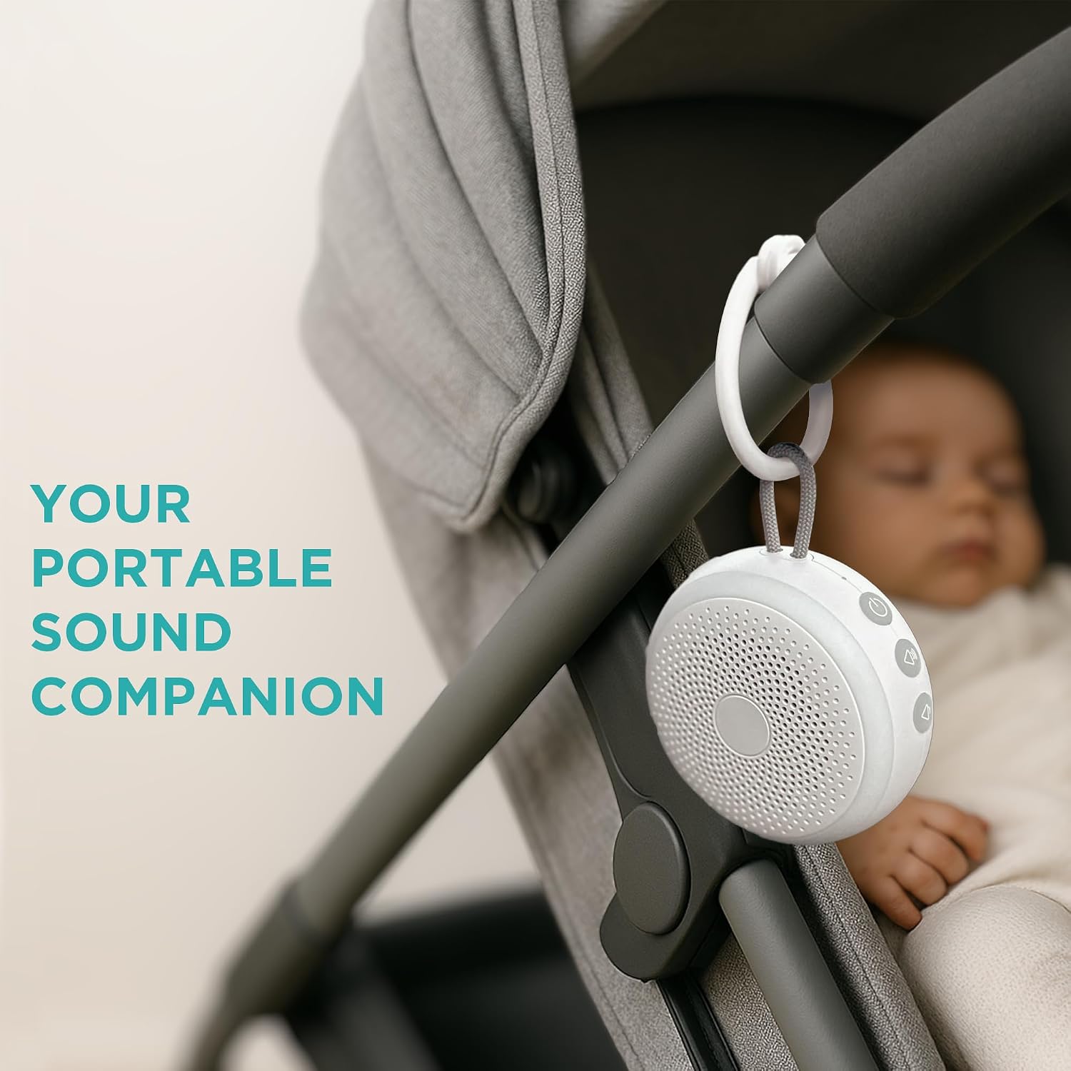 LittleHippo White Noise Machine | Portable Sound Machine for Babies, Kids, Adults | Sleep Soother | 19 Soothing Sounds | Long Battery…
