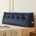 Z-Hom Large Headboard Pillow Queen, NO ROLL Pillow, Wedge Pillow Headboard for Sitting Up in Bed, Backrest Support Triangular Cushion for R…