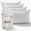 linensland® Pillowcases Set of 4 – White 100% Cotton Percale – Soft & Breathable Pillow Covers – Cotton with Envelope Closure – 20" x 30"…