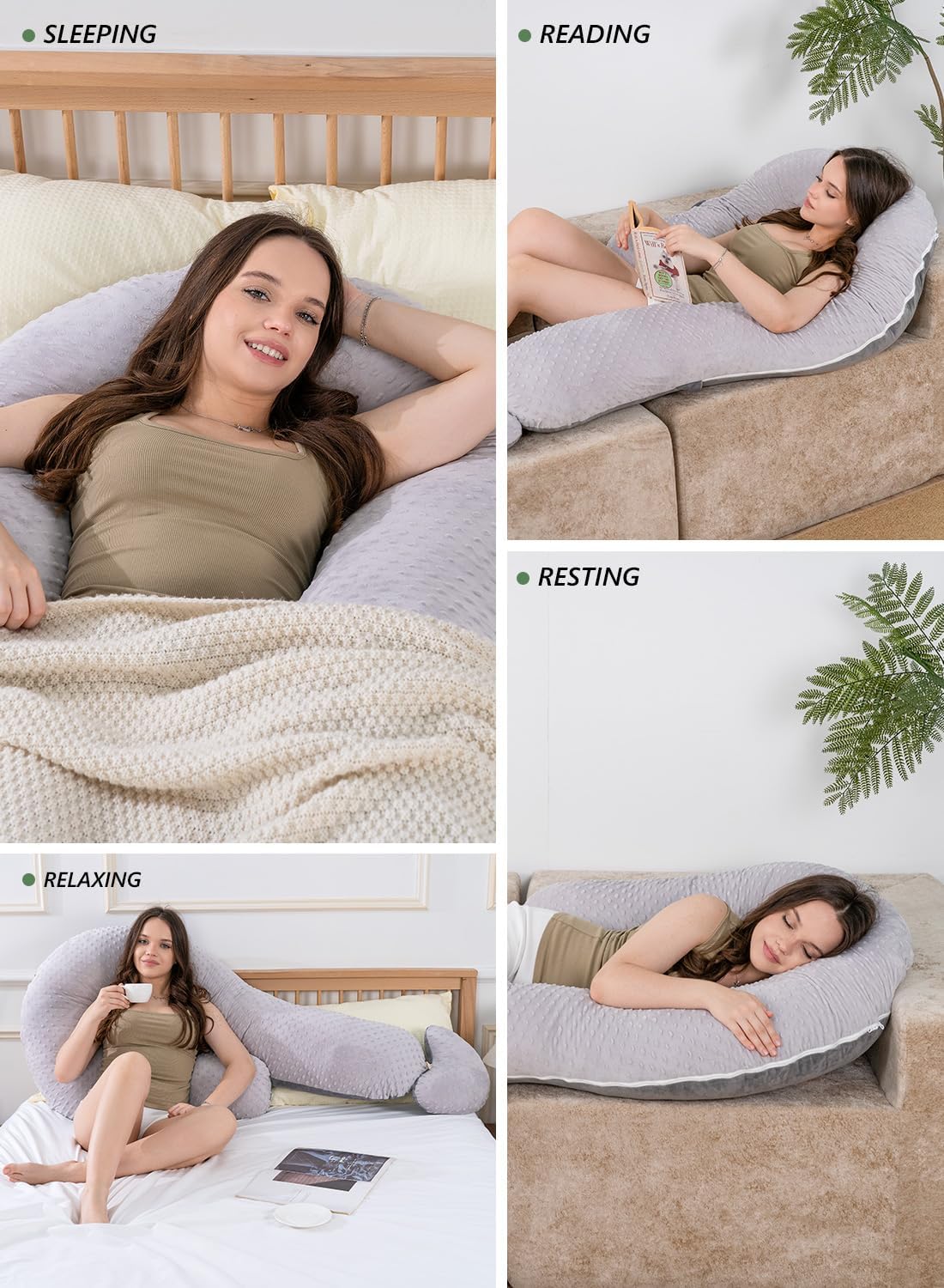 Meiz Question Mark Body Pillow for Adults & Couples, Dual-Sided Velvet Long Bolster Pillow with Detachable Heart Cushion for Hugging…