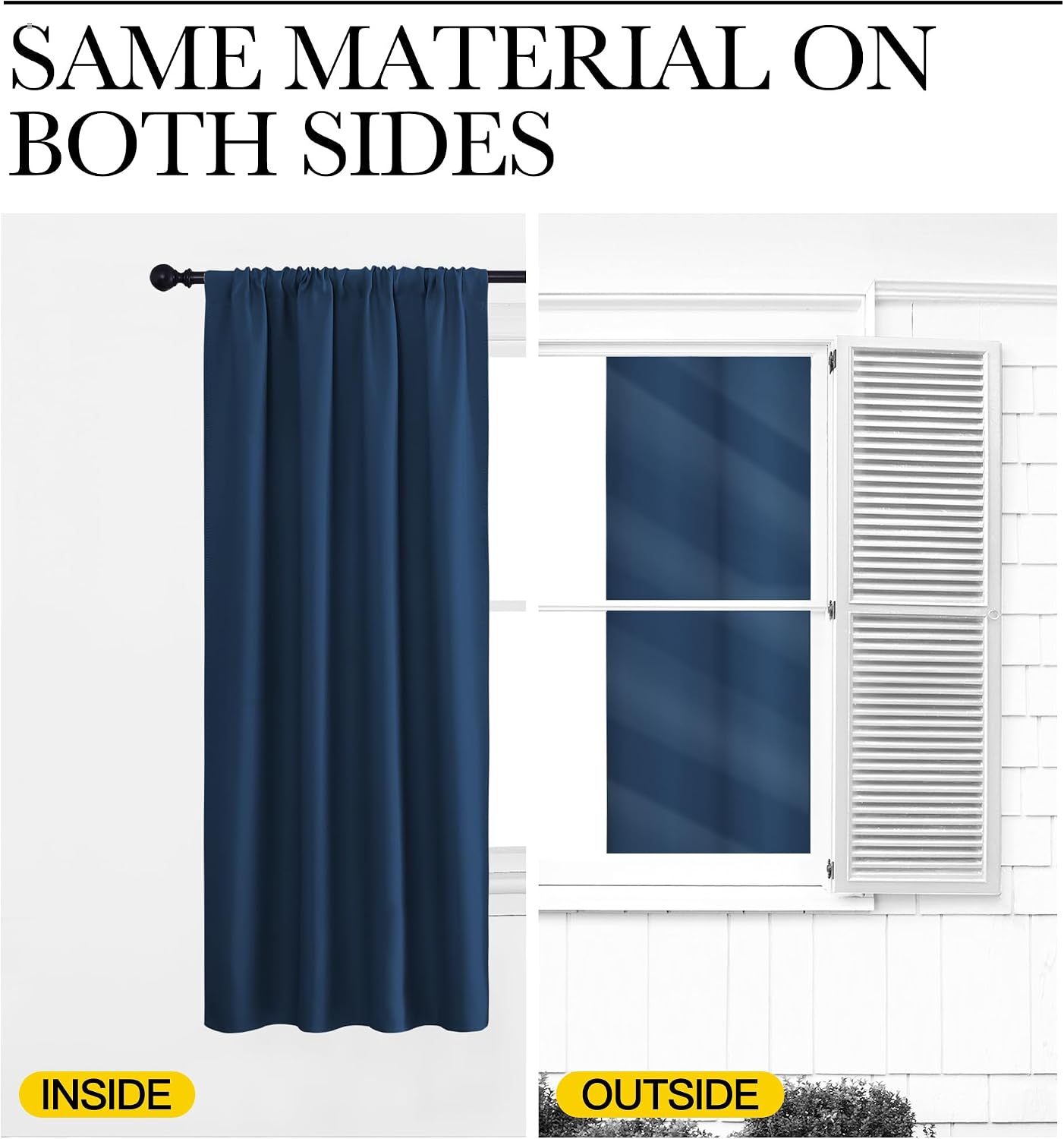 NICETOWN 2 Panels Blackout Curtains, Rod Pocket Thermal Insulated Drapes for Kitchen, Heavy Duty Small Window Treatment for Dorm Room…