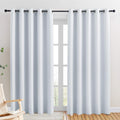 Nicetown Room Darkening Curtain Panels for Bedroom -easy maintenance Solid Thermal Insulated Grommet Room Darkening Draperies/Drapes…