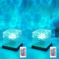 Growalleter Ocean Wave Projector Light, 16 Color RGB Shower Lamp with Remote, 3D Water Ripple Night Light for Kids Room, Meditation, Yoga,…