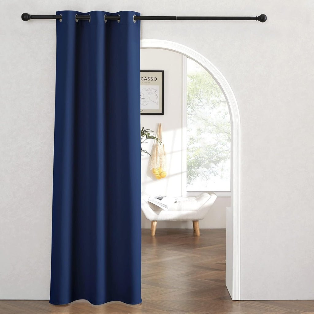 Rybhome RYB HOME Blackout Curtains Thermal Insulating Privacy Temporary Door Curtains for Bedroom Closet Doorway Accordion Door Interior Li…