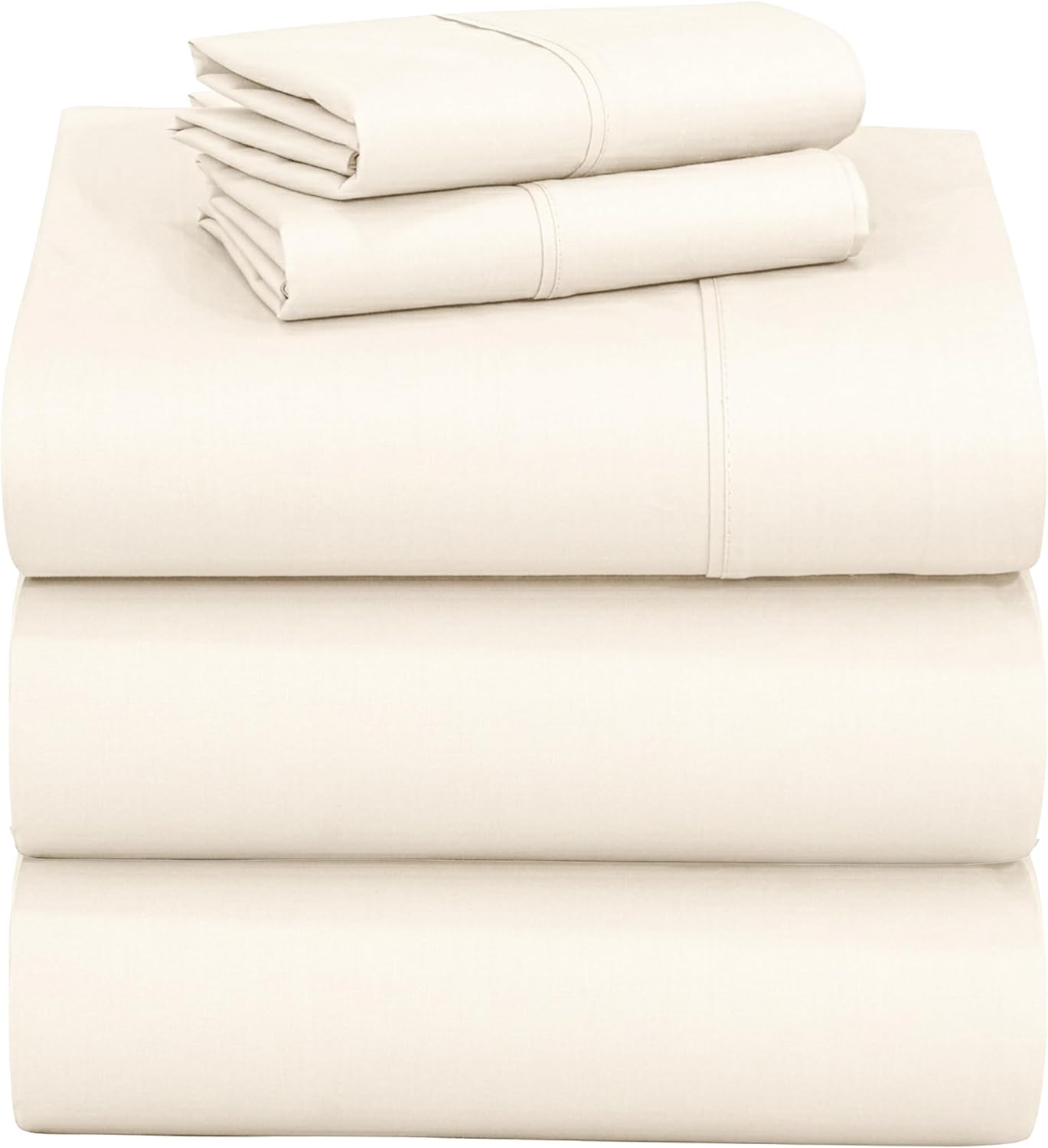 Zoyer 100% Cotton Sheets – Split King Size Percale Bedding, Cooling & Breathable, Durable with a Crisp, Soft & Comfortable Feel, 16" Deep P…