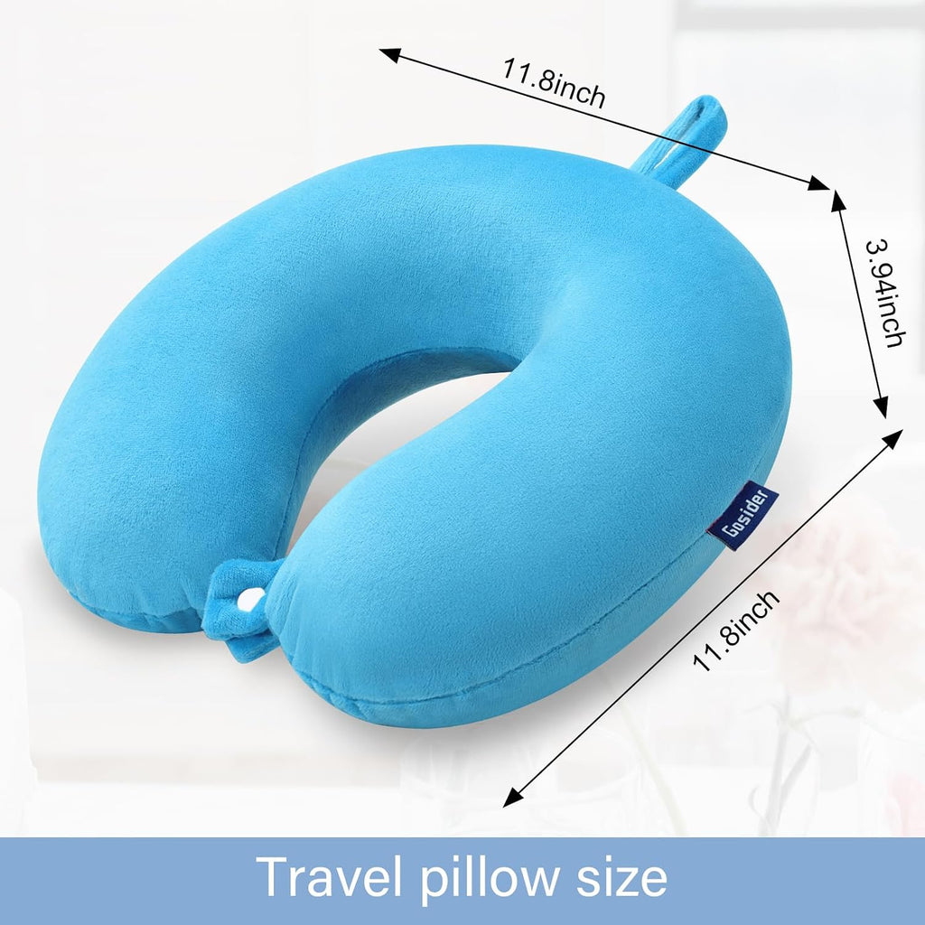 Gosider Neck Pillow for Travel Comfortable Travel Pillows U Shape Memory Foam Airplane Pillow Support Neck and Head Portable Neck Pillows S…