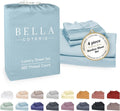 Bella Coterie Luxury Bamboo Viscose Full Size Sheet Set | 100% Organically Grown | Ultra Soft | Cooling for Hot Sleepers | 18" Deep…