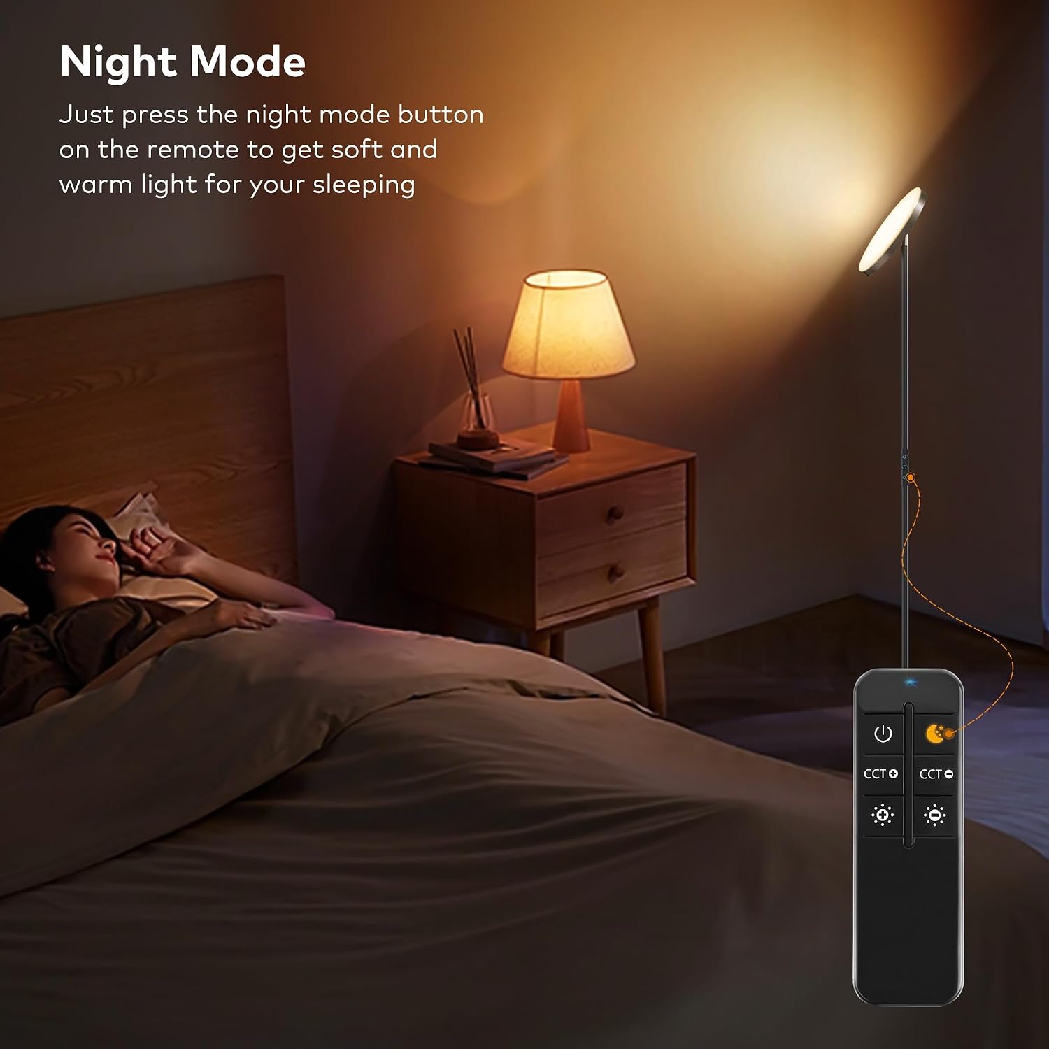 Bright Floor Lamp, 36W 3500LM Standing LED Lamp with Remote, Dimmable Torchiere Tall Lights 2700K Warm White to 6500K Cool White, Night…