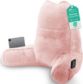 Sasttie Reading Pillow, Pillows for Reading or Relaxing – Ergonomic Support for Head, Neck, Back, and Lumbar, 21-Inch, Peach Pink Pink