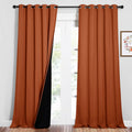 Nicetown Full Shading Curtains for Windows, Super Heavy-Duty Black Lined Blackout Curtains for Bedroom, Privacy Assured Window Treatment (B…