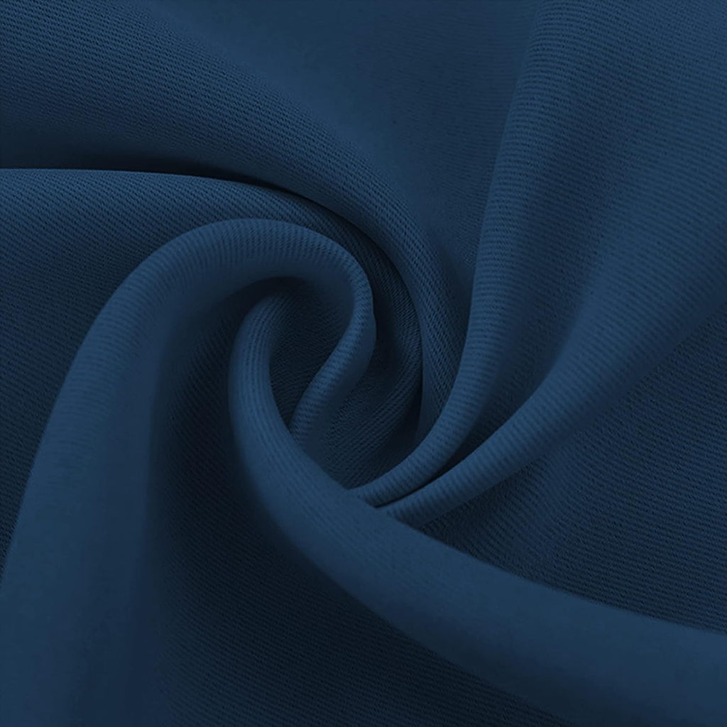 NICETOWN Blackout Curtains Panels for Bedroom, Morrocan Blue 2 Panels, 52 x 92 Inch, 3 Pass Microfiber Noise Reducing Thermal Insulated…