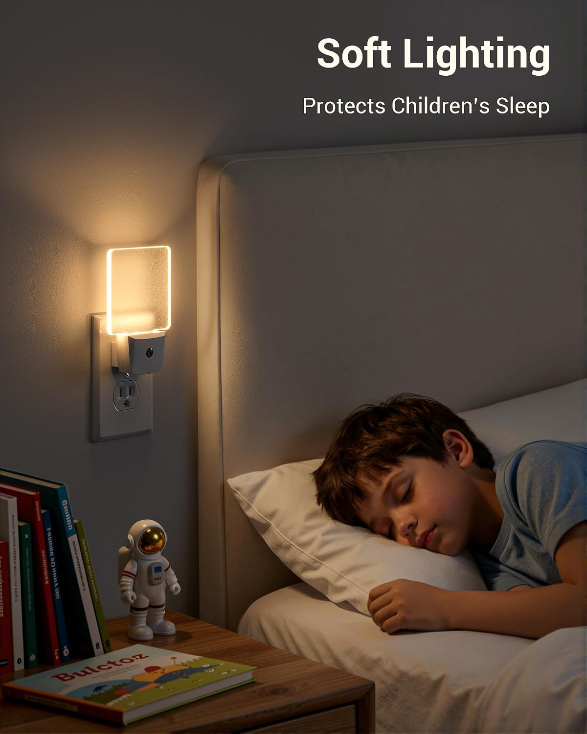 DEWENWILS Night Lights Plug into Wall, LED Night Lights for Kids, Dusk to Dawn Sensor, 3000K Warm Nightlight for Nursery Room, Bathroom…