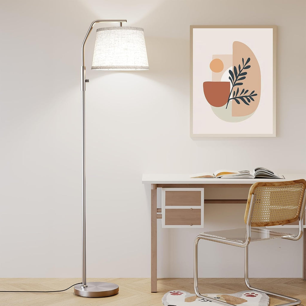 SUNMORY Floor Lamps for Living Room, 9W Bulb Included, Lamp for Bedroom with Adjust Head, Standing Lamp with Rotary Switch, 0-100%…