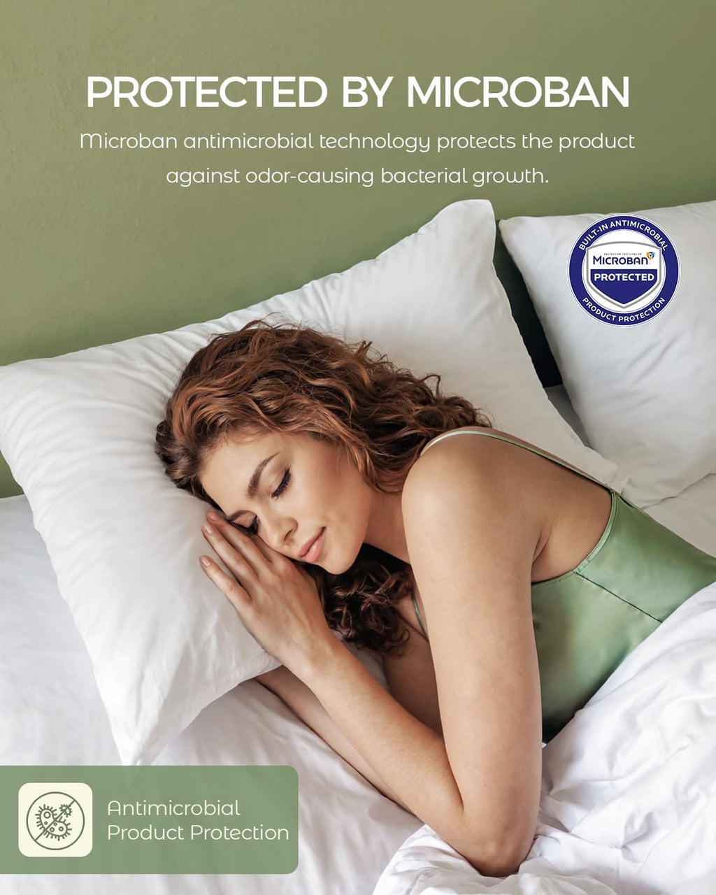 Faunna 100% Cotton Pillow Protectors, Bed Bug Proof, Hypoallergenic, Featuring odor-control Product Protection for Enhanced Freshness, - B…
