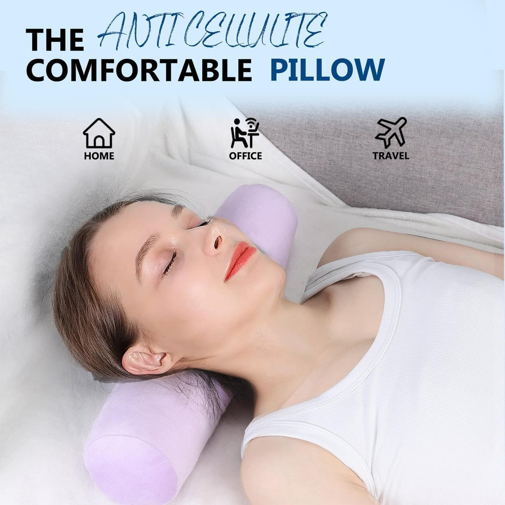 AntiCellulite everyday comfort Cervical Neck Roll, Comfortable and Highly Resilient Bolster Pillows, Round Neck Pillows Support for…