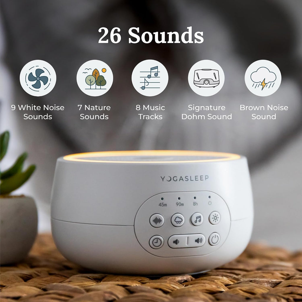 Yogasleep Dreamcenter Multi Sound White Noise Machine with Night Light, Sleep Timer, 26 Soothing Sounds for Travel, Noise Canceling for Off…