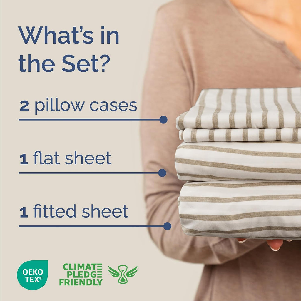 Cal King Size 4 Piece Sheet Set - Comfy Breathable & Cooling Sheets - Hotel Luxury Bed Sheets for Women & Men - Deep Pockets, Easy-Fit…