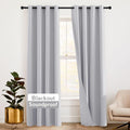 Rybhome RYB HOME 3-in-1 Soundproof - Blackout - Thermal Insulation Living Room Divider Curtains, Large Bay Window Curtains for Bedroom Thea…