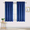 Dwcn Blackout Curtains Room Darkening Thermal Insulated Bedroom Curtains Window Curtain Panels, 42 x 45 inches Long, Set of 2 Classic Blue…