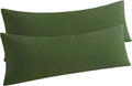 Ntbay Body Pillow Cases Set of 2, 2 Pack Brushed Microfiber 20x54 Pillow Cases, Soft, Wrinkle, Fade, Stain Resistant Olive Green Pillow Cas…