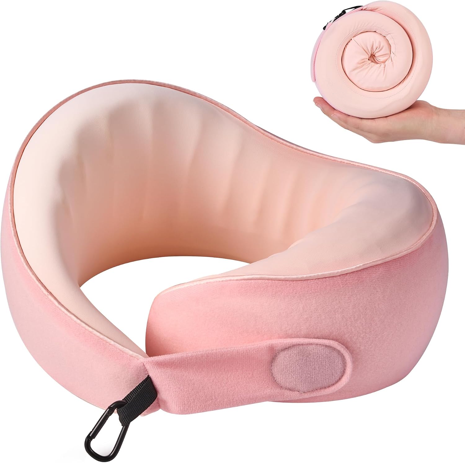 KPNEOL Travel Pillow, 100% Pure Memory Foam Travel Neck Pillow Airplane Neck Support Ergonomic Design for Traveling Suitable for…
