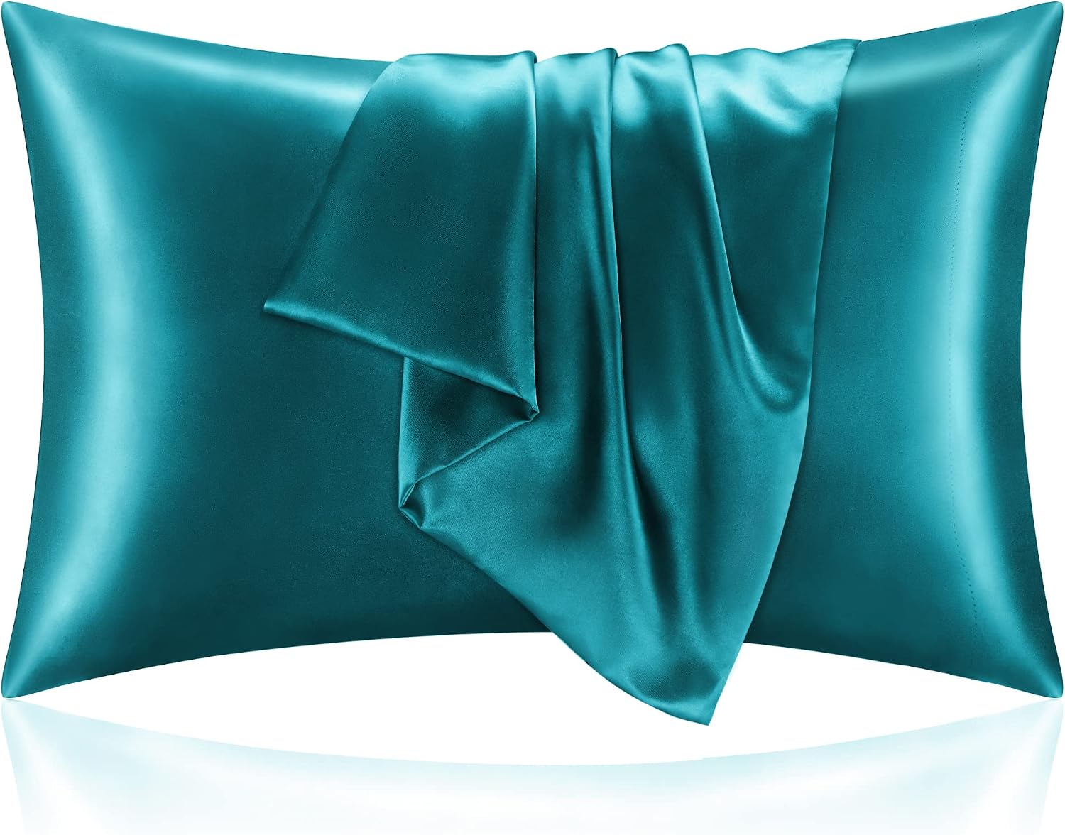 Bedelite Satin Pillowcase for Hair and Skin, Super Soft and Cooling Similar to Silk Pillow Cases 2 Pack with Envelope Closure, Gift for Wom…