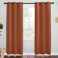 NICETOWN Bedroom Small Blackout Curtains 78 inches Long, Burnt Orange, 1 Pair, 42 x 78 inches, Privacy and Thermal Insulated Blackout…