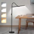LED Floor Lamp, 18W/2000LM Bright Reading Floor Lamp for Office with Double Head, Adjustable Gooseneck Dimmable Modern Standing Light for…