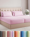 Split King 7 Piece Sheet Set - Comfy, Breathable & Cooling - Soft Hotel Luxury Bedding for Women, Men, Kids, Teens & Children - 1 Flat &…