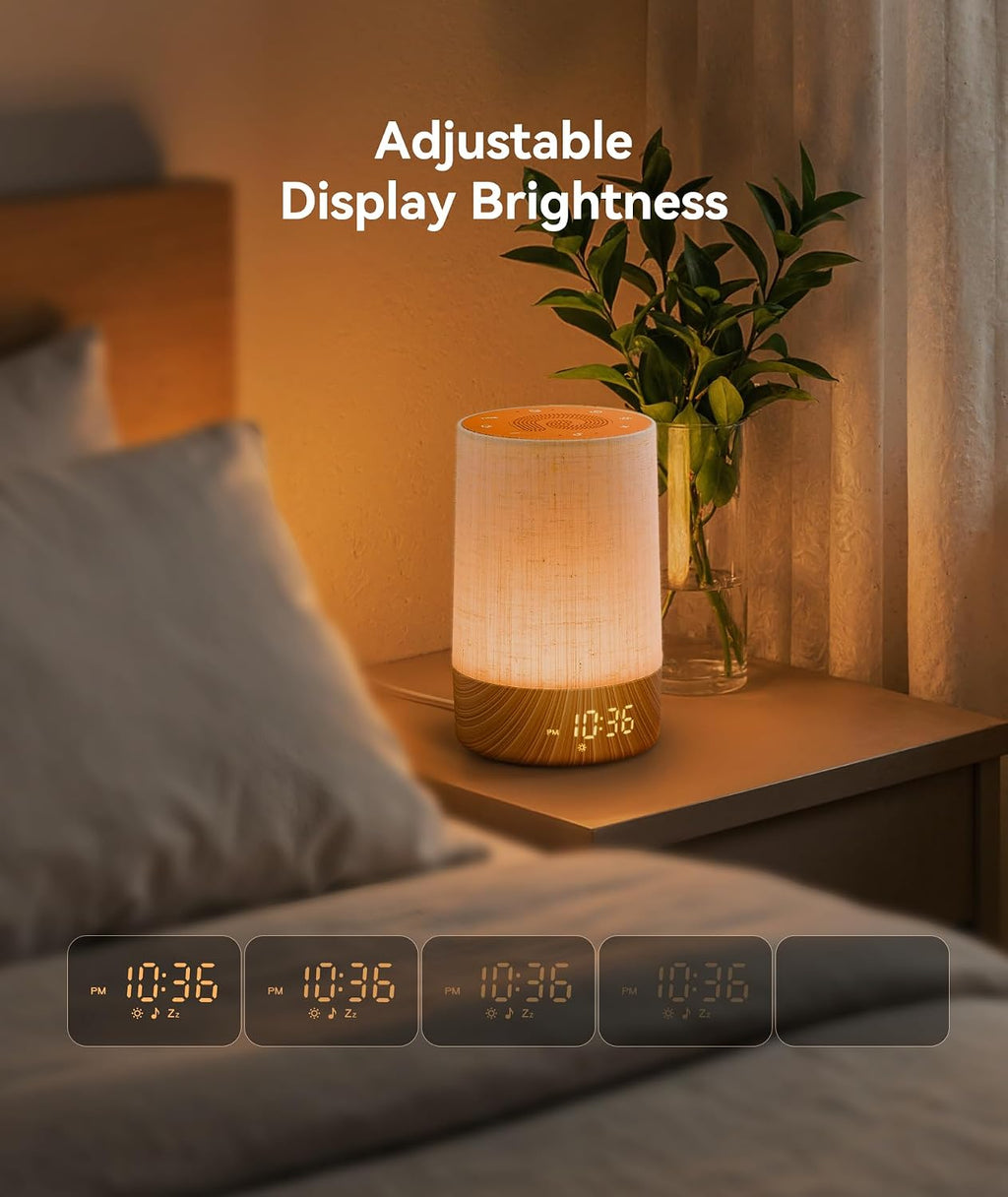 Dreamegg Sunrise Alarm Clock - Sound Machine with Alarm Clock & Wake Up Light, 29 Soothing Sounds, Dimmable Display, White Noise Machine…