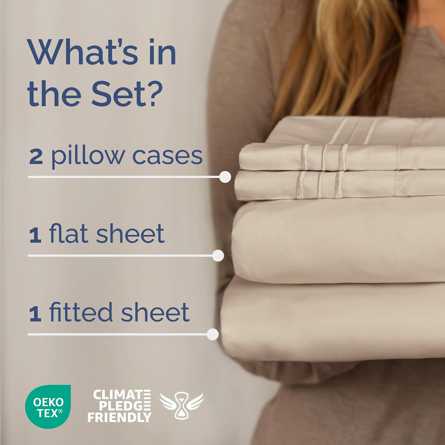 Cal King Size 4 Piece Sheet Set - Comfy Breathable & Cooling Sheets - Hotel Luxury Bed Sheets for Women & Men - Deep Pockets, Easy-Fit…