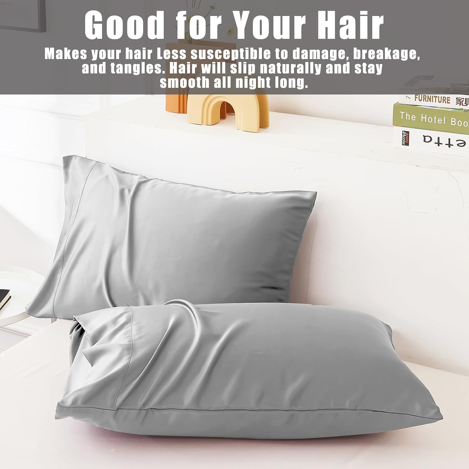 TELUS Pillow Cases King Size 2 Pack, Bamboo Rayon Cooling Pillowcases with Envelope Closure, Cool Breathable Pillow Case for Hot Sleepers…