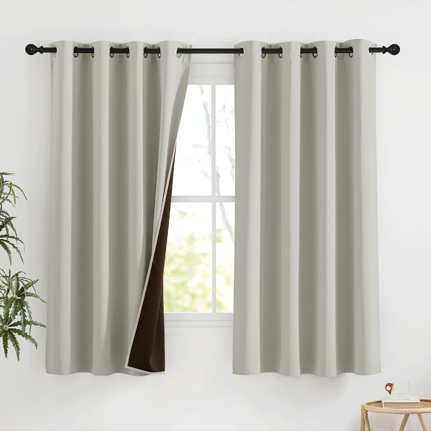 NICETOWN Plylux Blackout Curtains for Bedroom, Thermal Insulated Room Darkening Window Drapes, Energy Efficient Grommet Window Blinds…