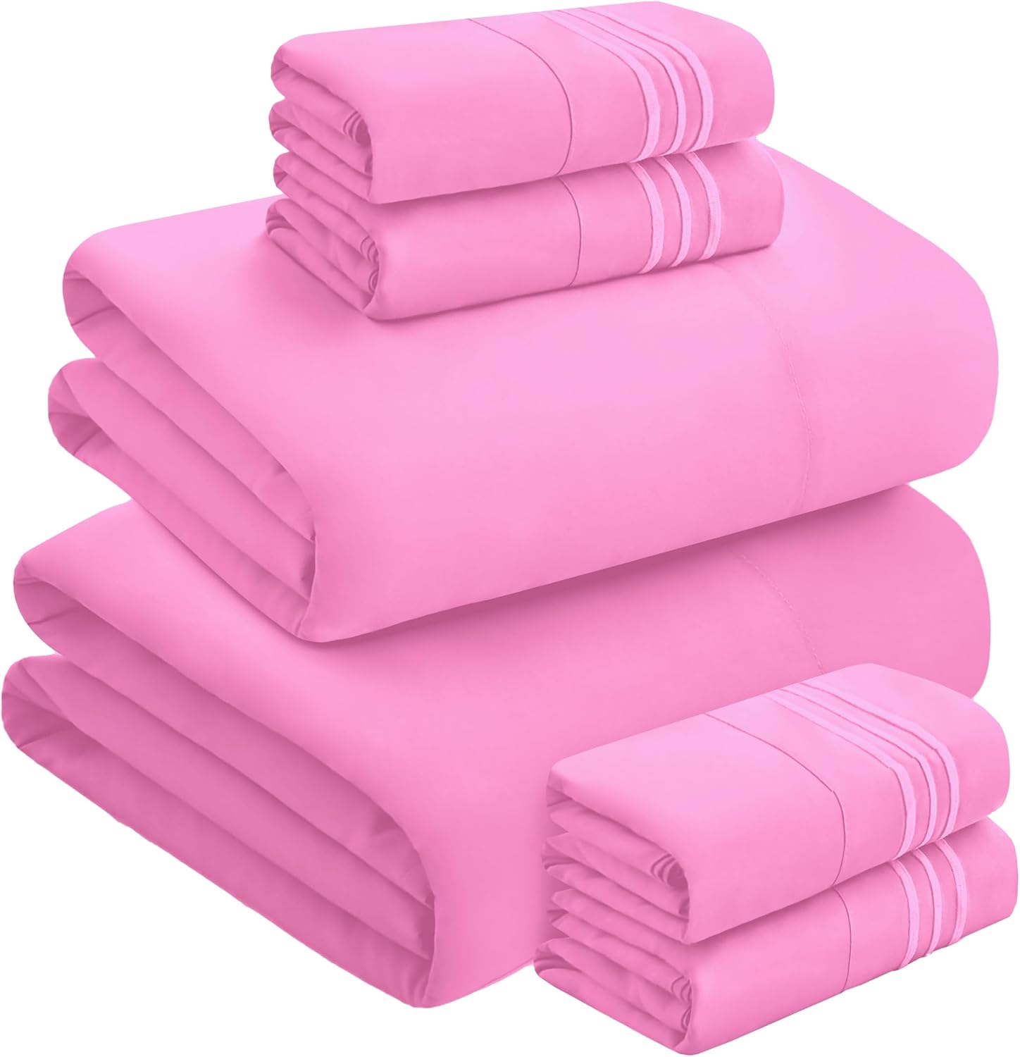 MocassiLuxuryBedding Mocassi Luxury 6-Piece Sheet Set, Ultra Soft 1800 Hotel Quality Microfiber Sheet Set, Fits Mattresses Up to 18 to 24 I…